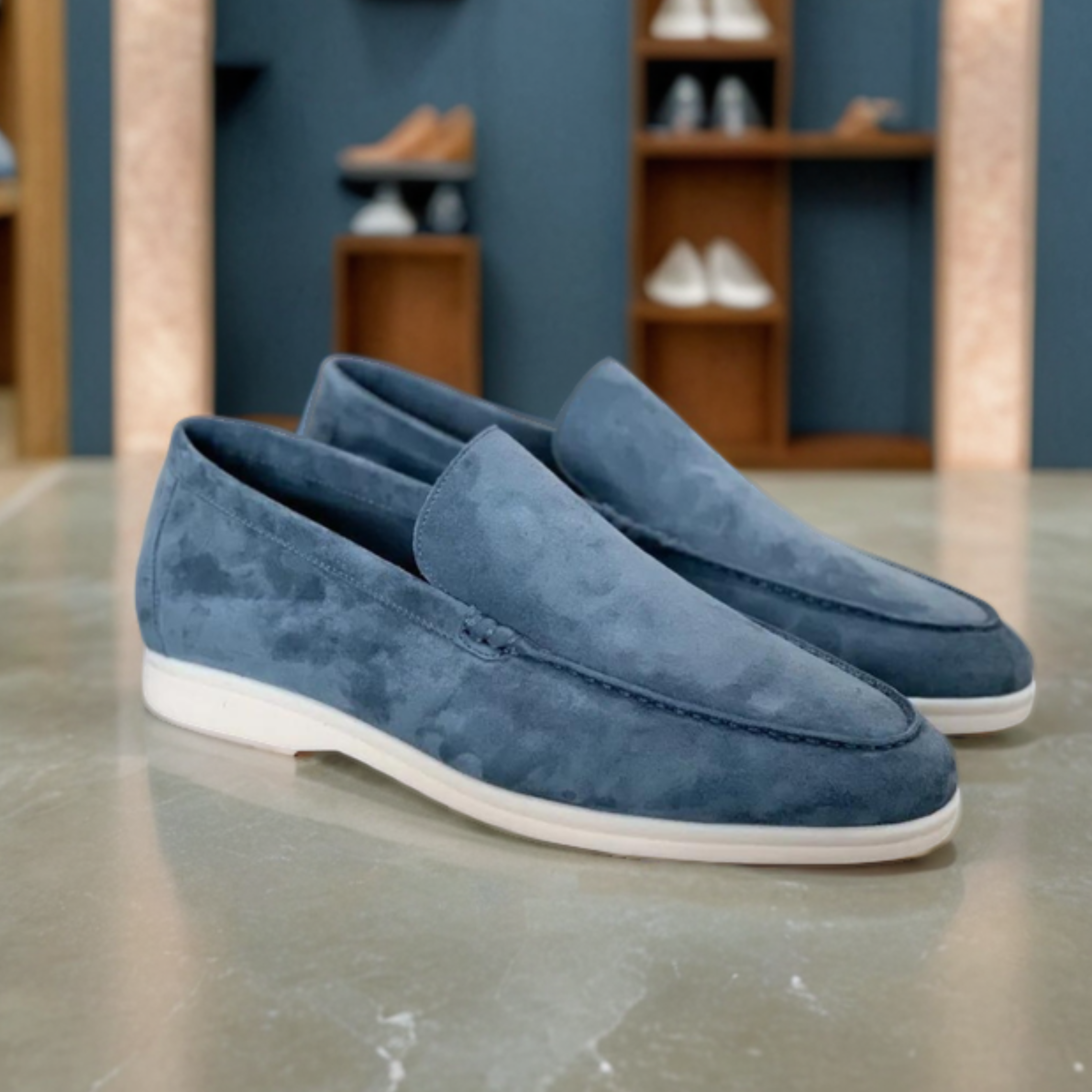 Elvy | Stilfulde Suede Loafers