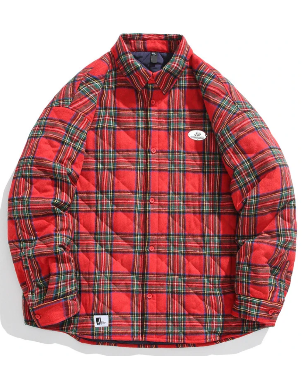 Vintage Polstret Jakke i Bomuld