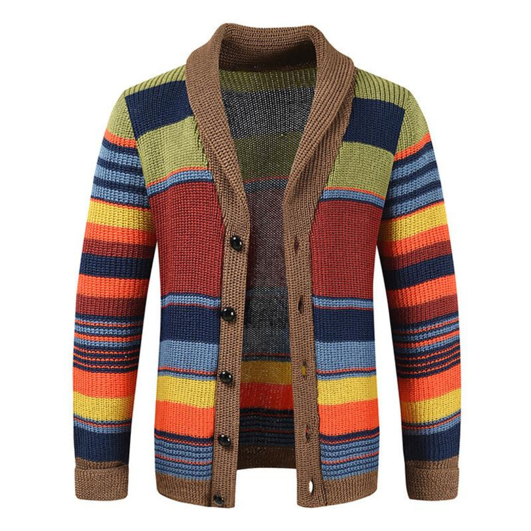 Magnus™ | Farverig Retro Cardigan