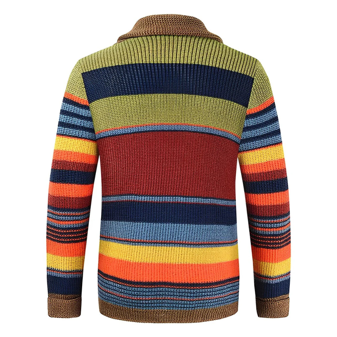 Magnus™ | Farverig Retro Cardigan
