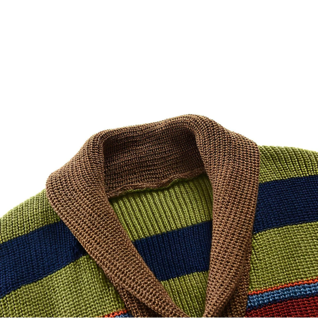 Magnus™ | Farverig Retro Cardigan