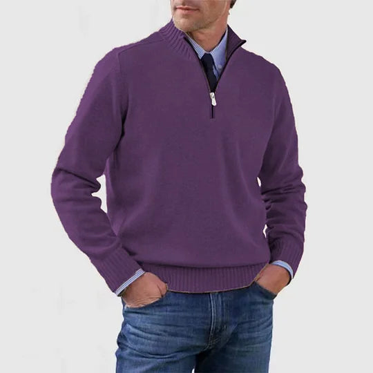 Howard™ | Klassisk Halv Lynlås Sweater