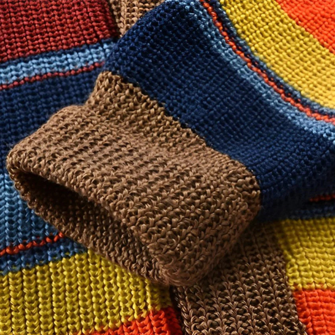 Magnus™ | Farverig Retro Cardigan