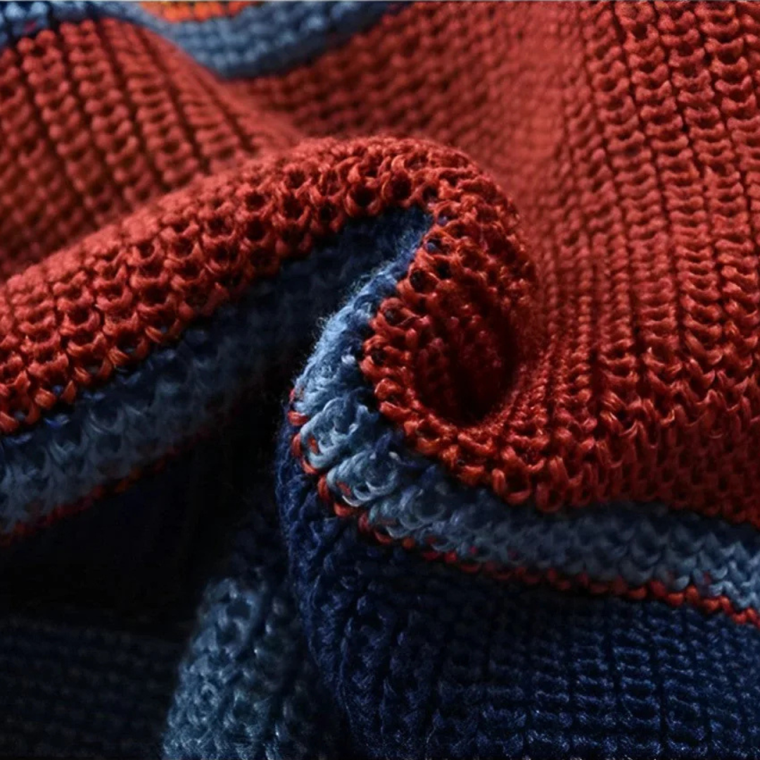 Magnus™ | Farverig Retro Cardigan