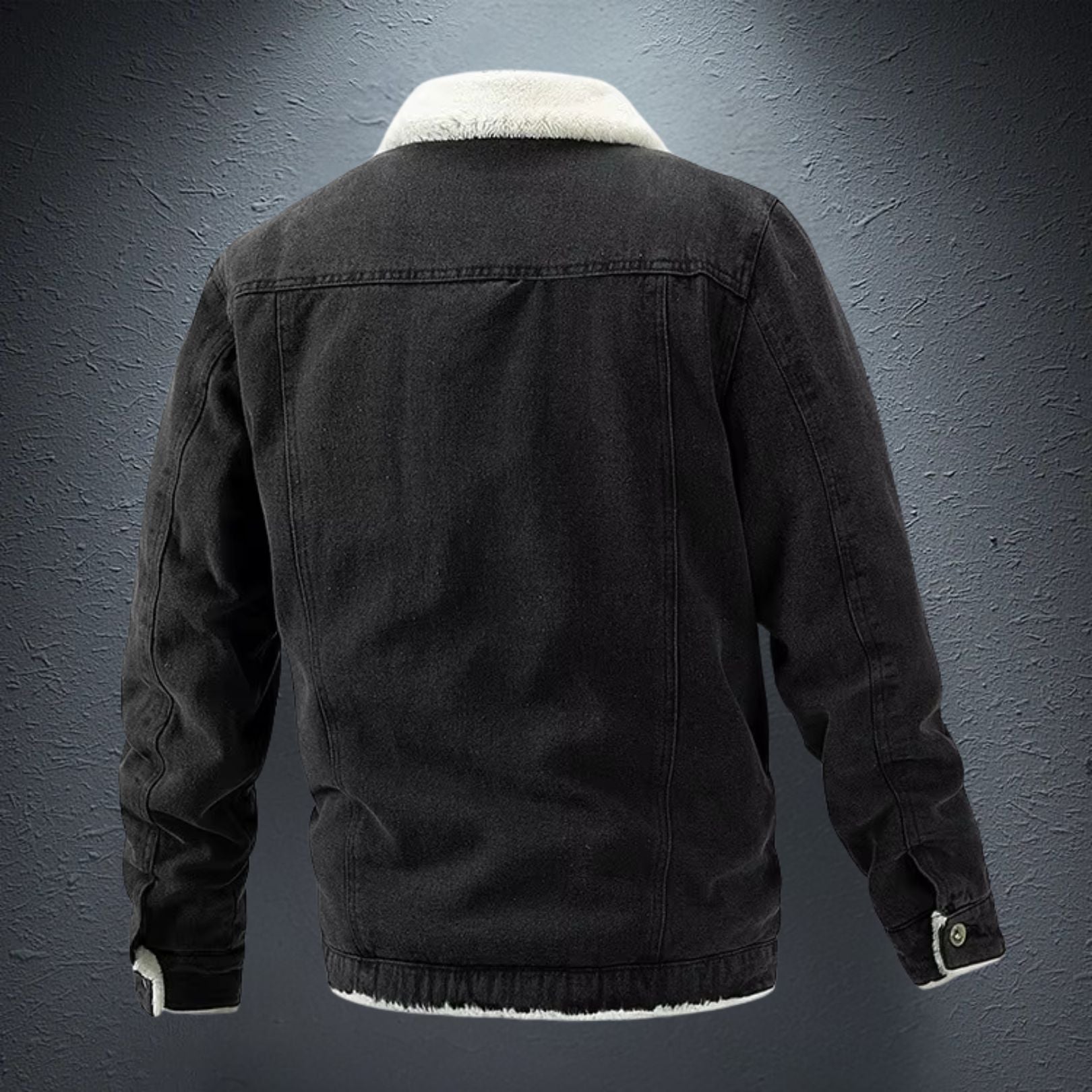 Evan™ | Denimjakke med Fleecefor