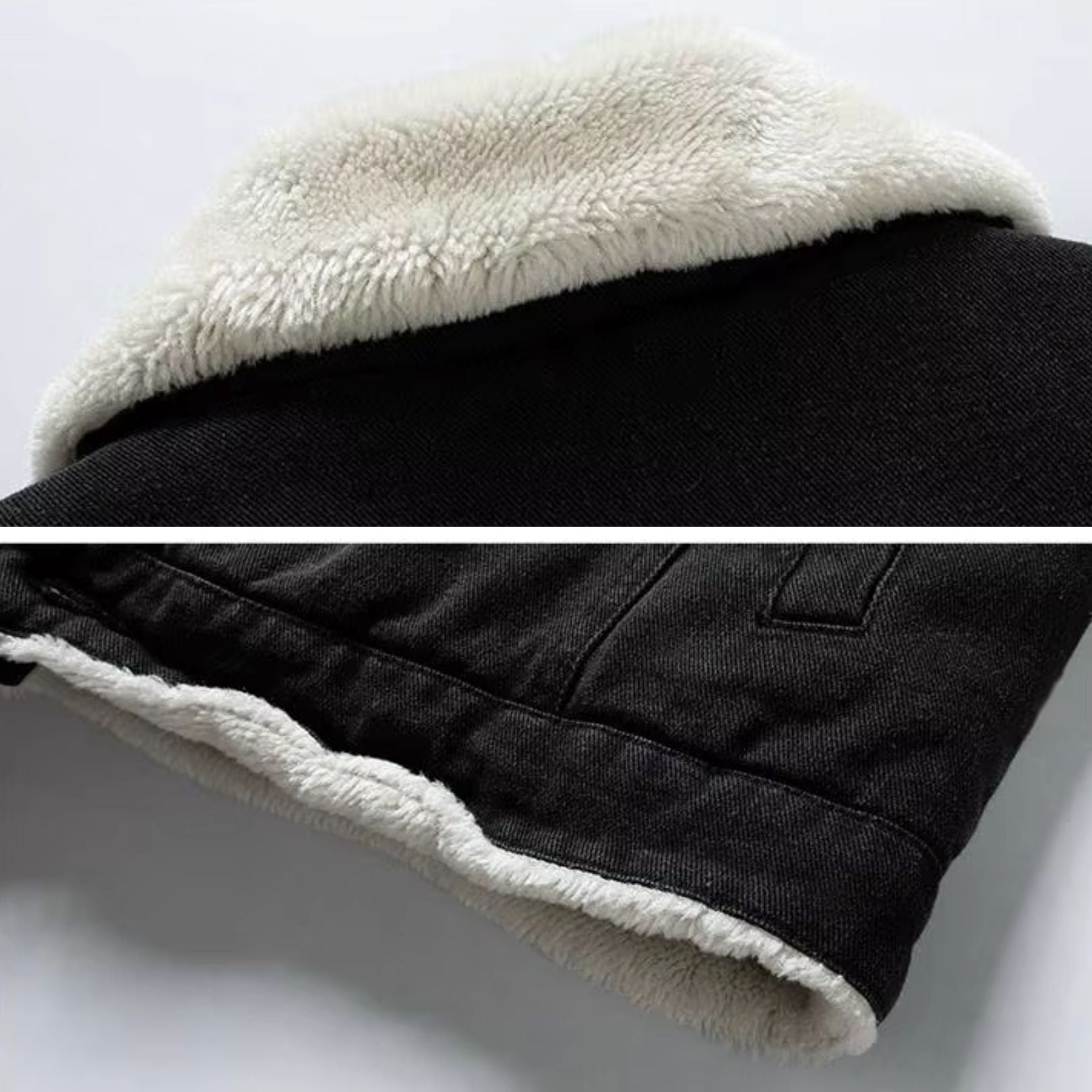 Evan™ | Denimjakke med Fleecefor