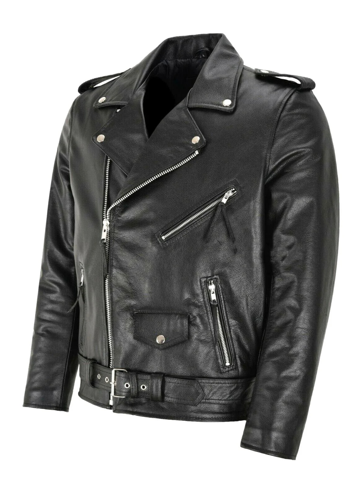 Austin™ | Klassisk Biker Læderjakke