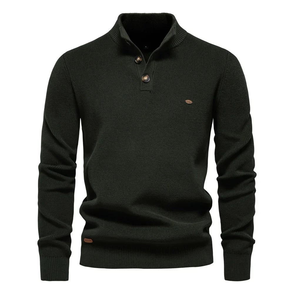 Laluna® | Herretrøje med Knapdesign