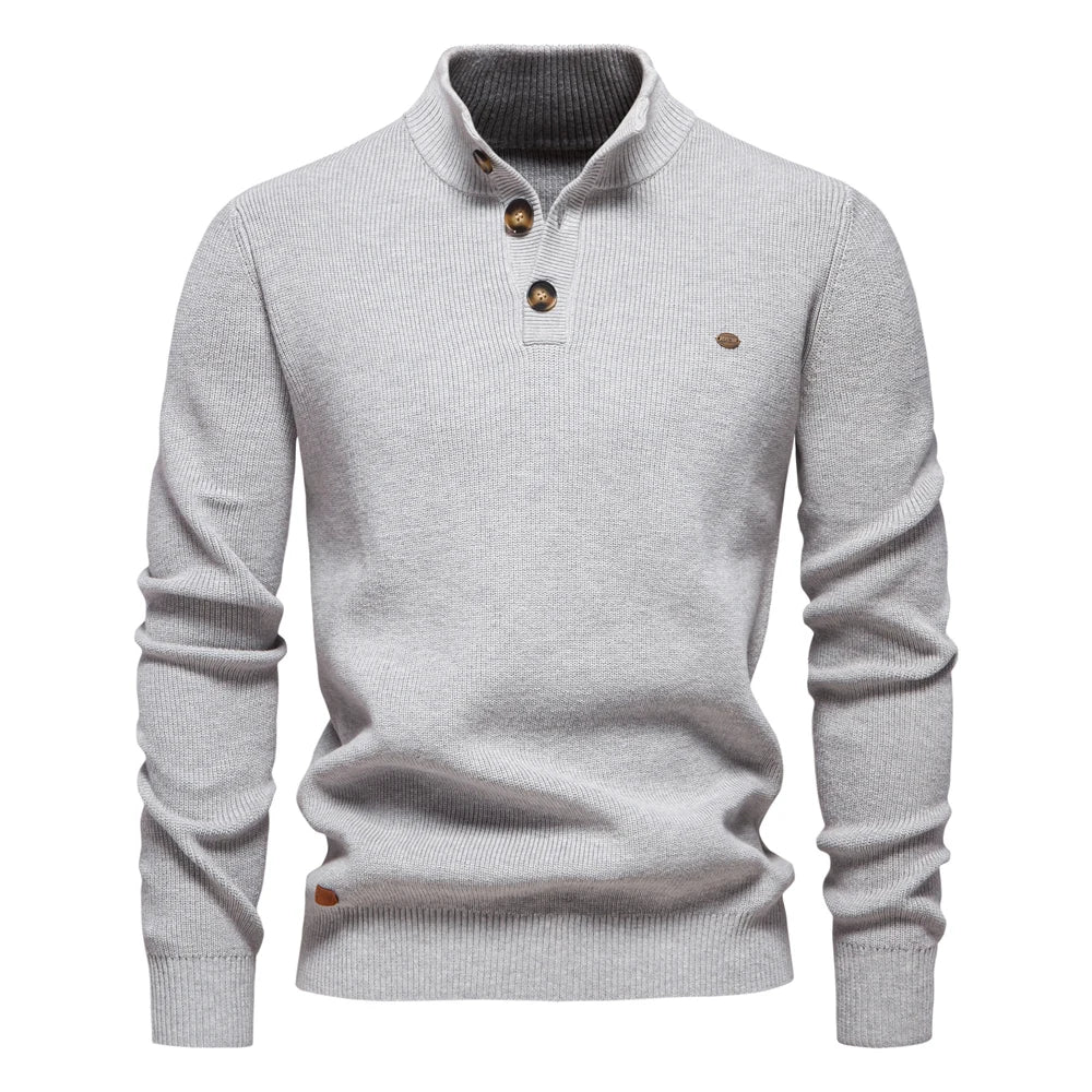 Laluna® | Herretrøje med Knapdesign