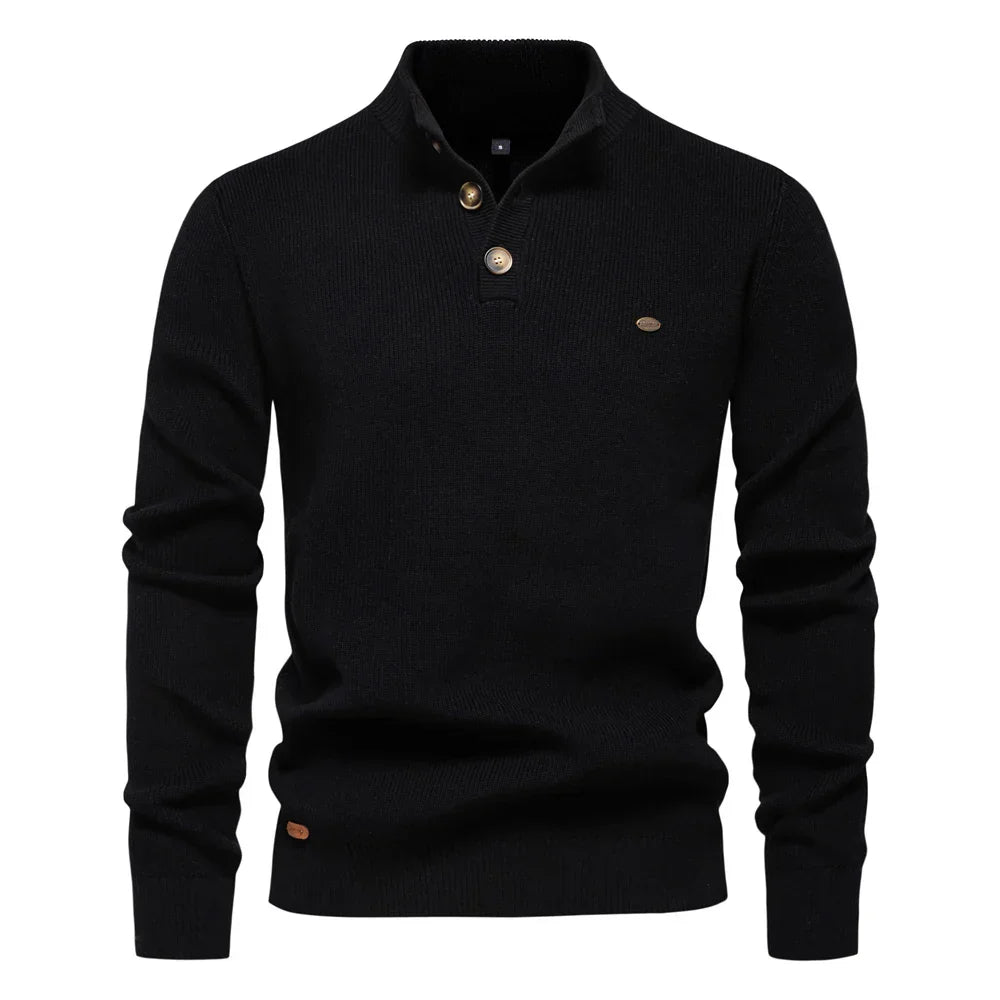 Laluna® | Herretrøje med Knapdesign