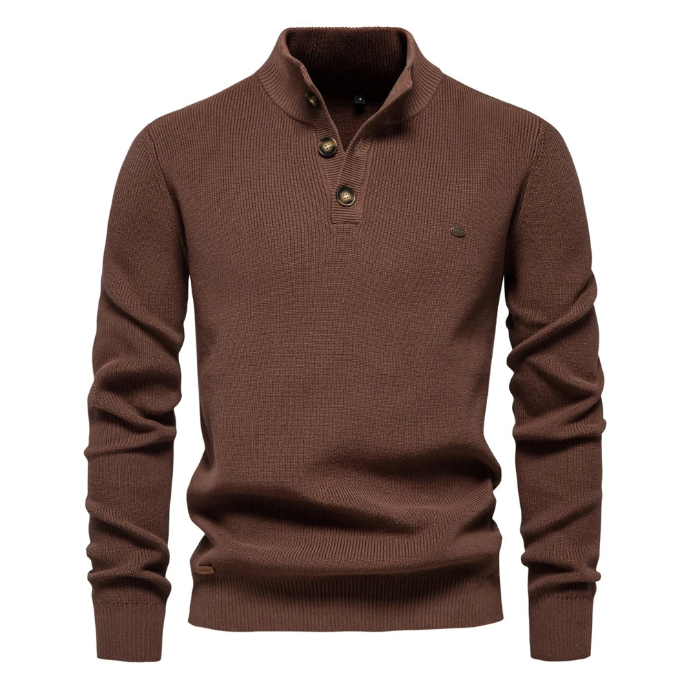 Laluna® | Herretrøje med Knapdesign
