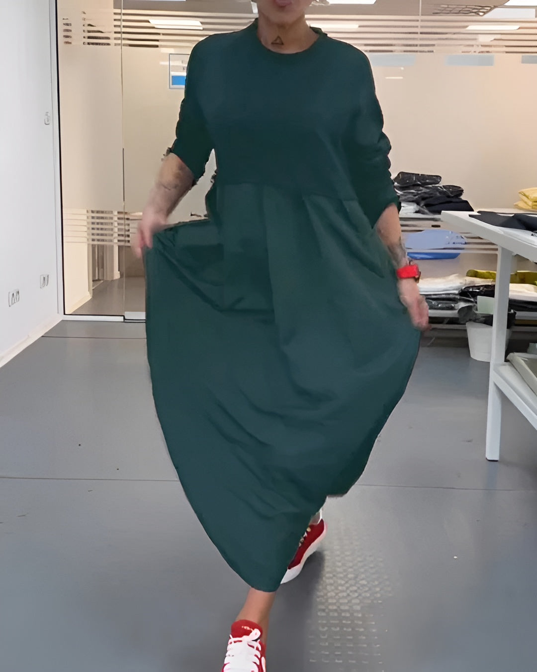 Laluna™ – Casual plisseret maxikjole