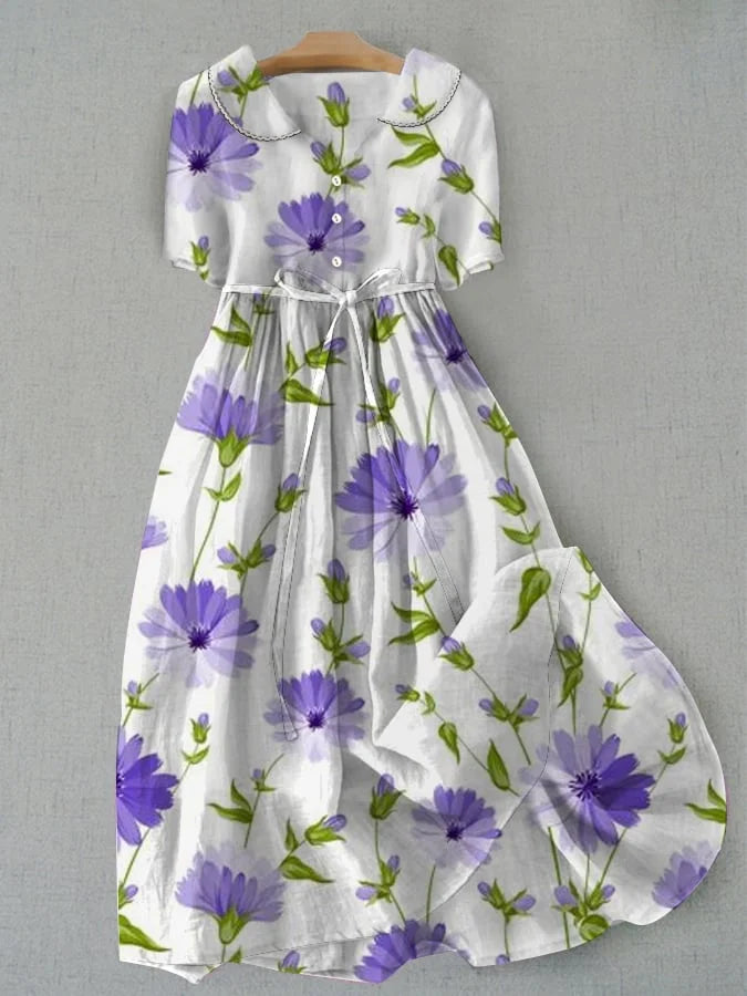 Marley™ | Vintage blomsterkjole med snøre