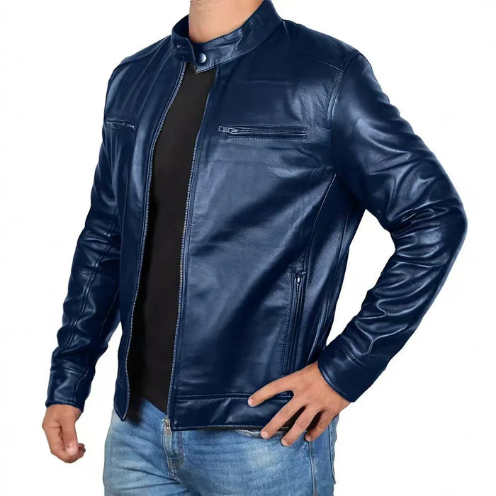 Henrik™ | Klassisk Biker Læderjakke