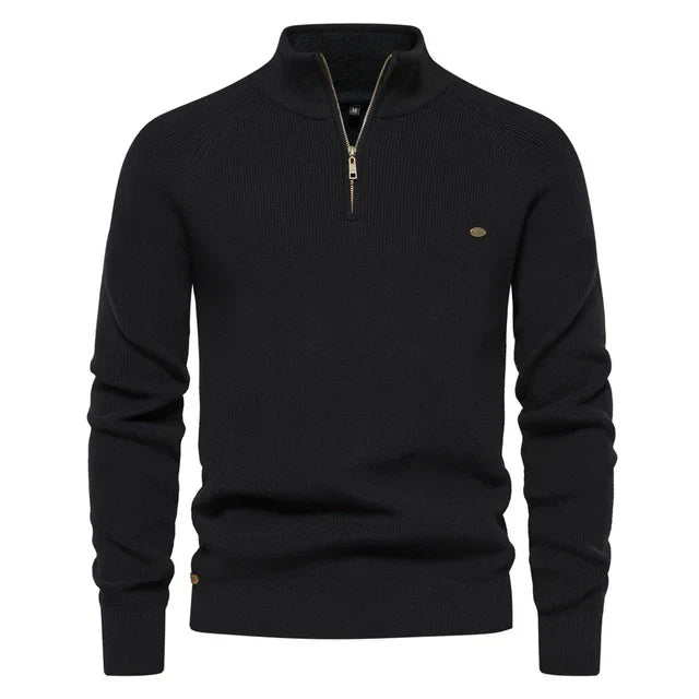 Holger™ | Strikket Zip-Up Trøje