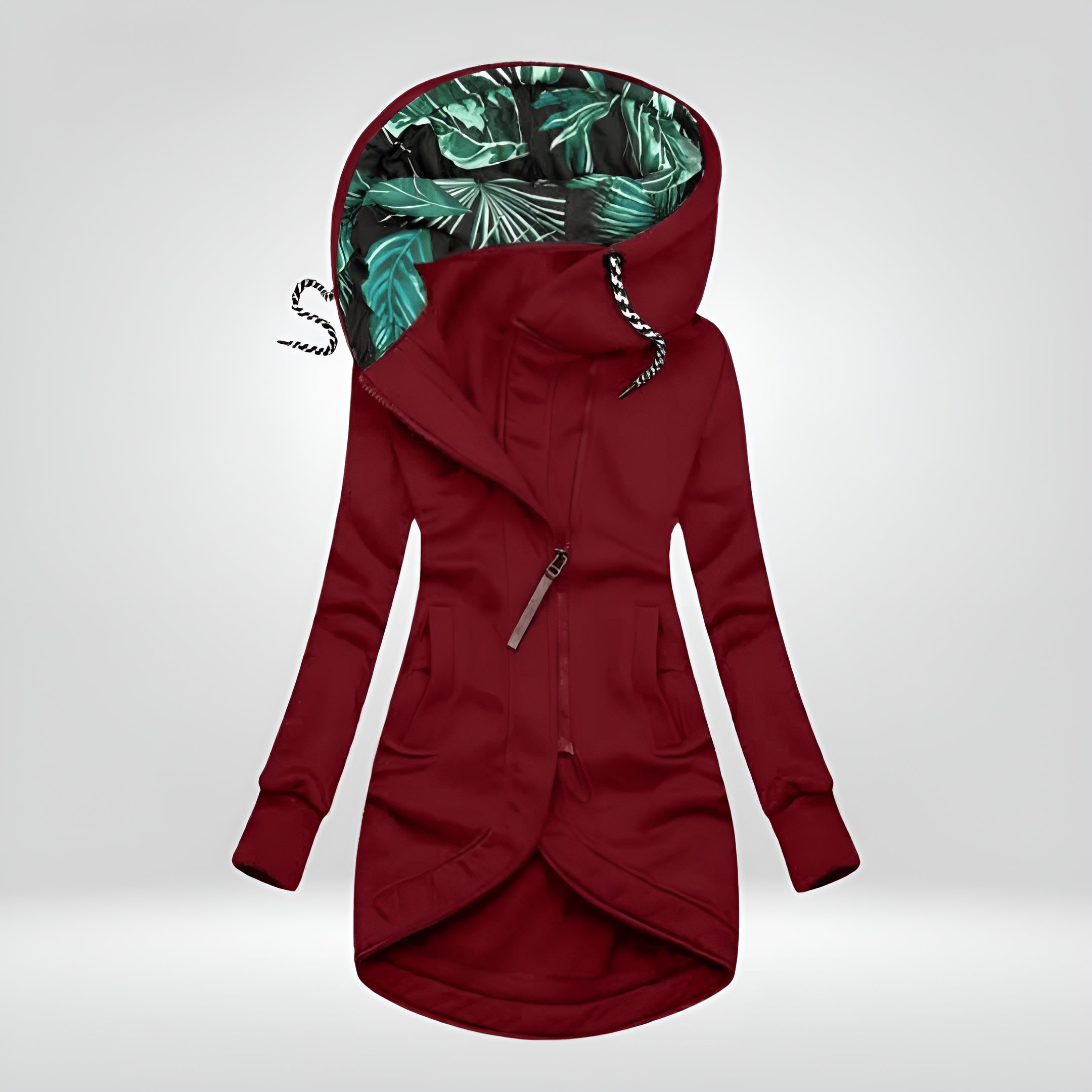 Aysha™ | Stilfuld Lang Hoodie Jakke