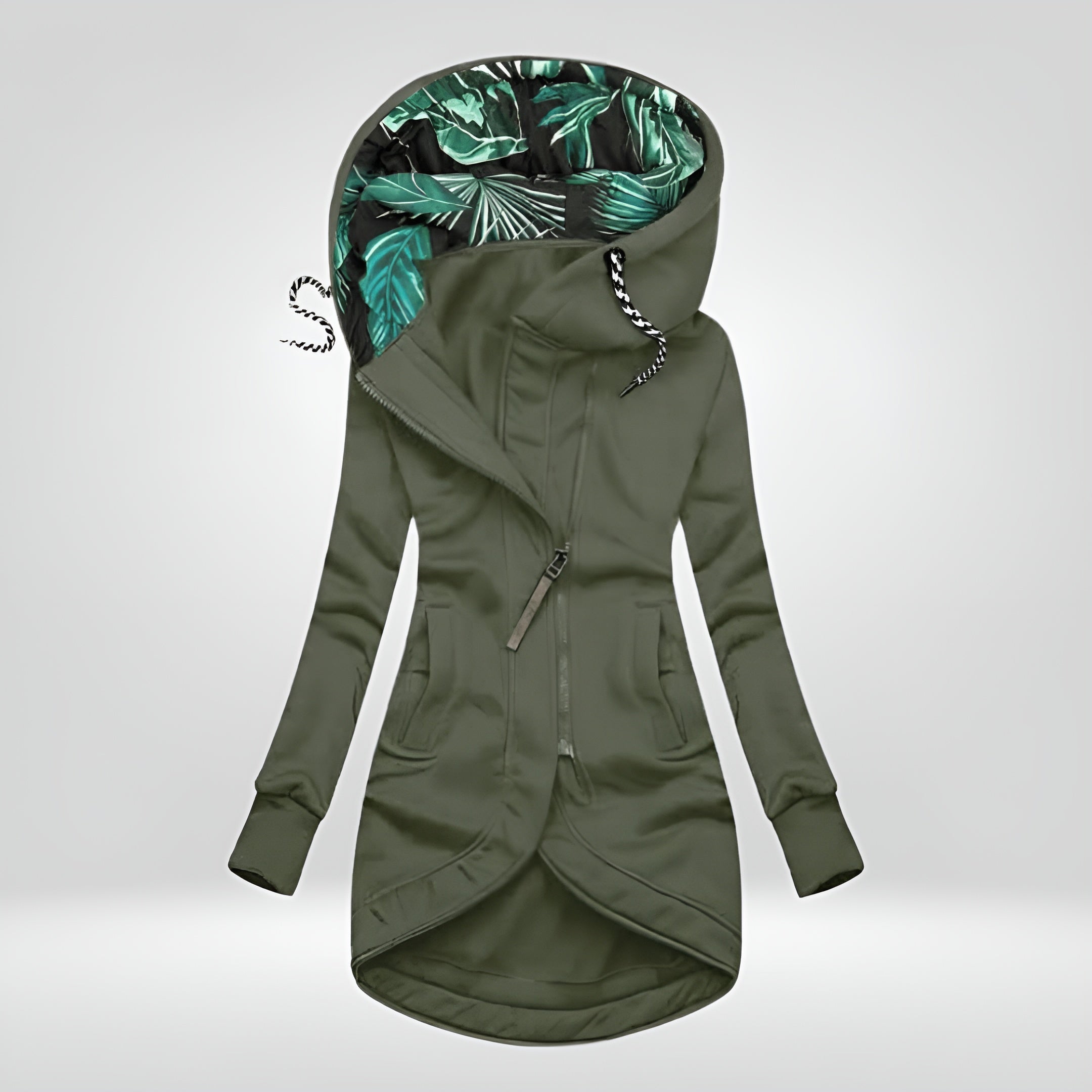 Aysha™ | Stilfuld Lang Hoodie Jakke