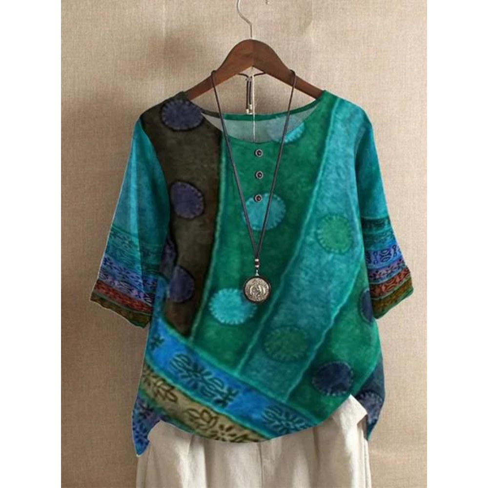 Valarie™ – Farverig boho-top