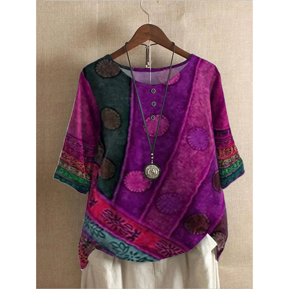 Valarie™ – Farverig boho-top
