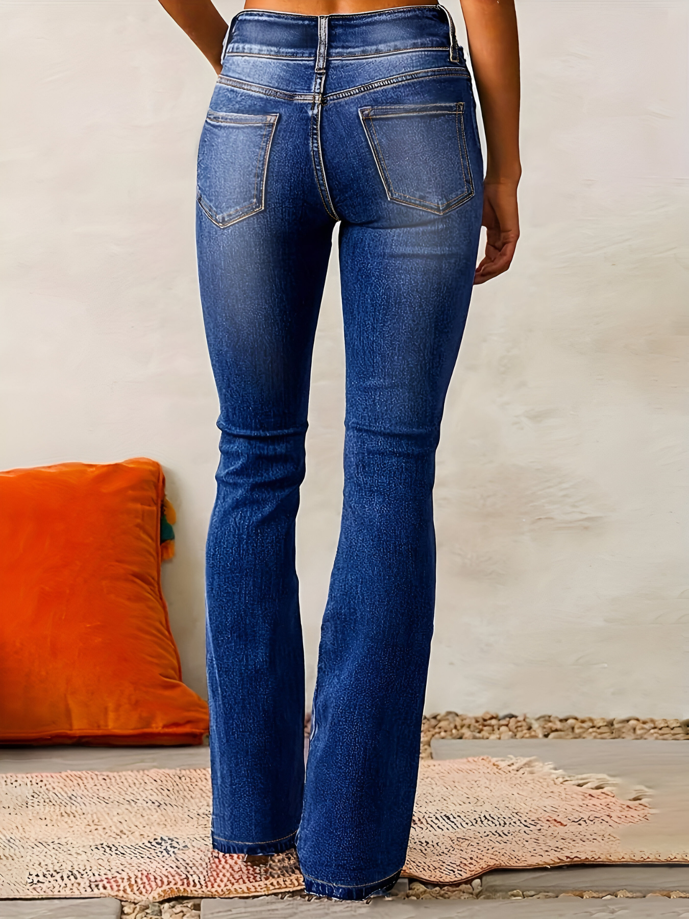 Isabel™ – Højtaljede Udbukede Jeans