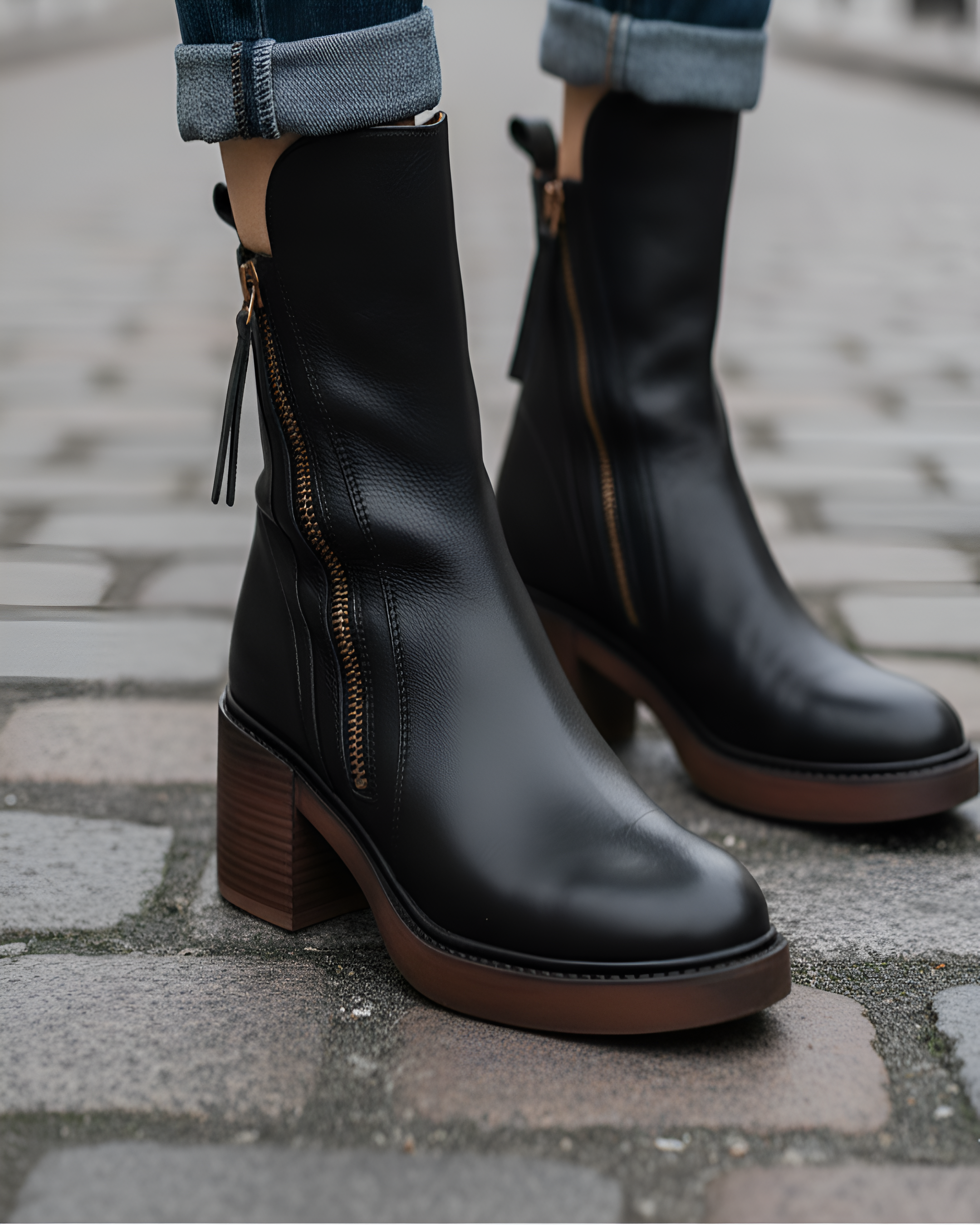 Frieda™ | Enkle Støvler med Komfortabel Hæl