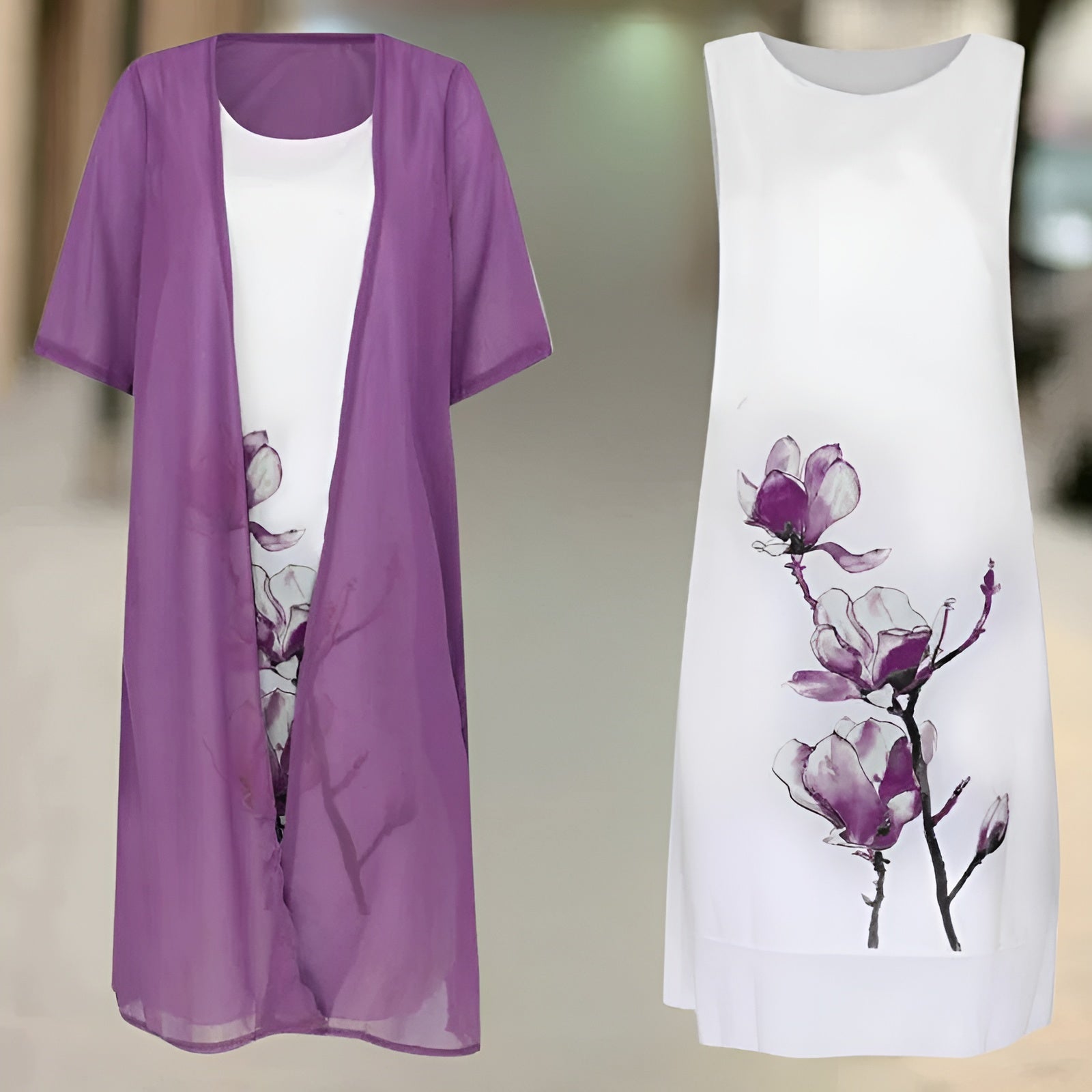 LARISSA™ KJOLE | Sommerlig elegance med gratis cardigan