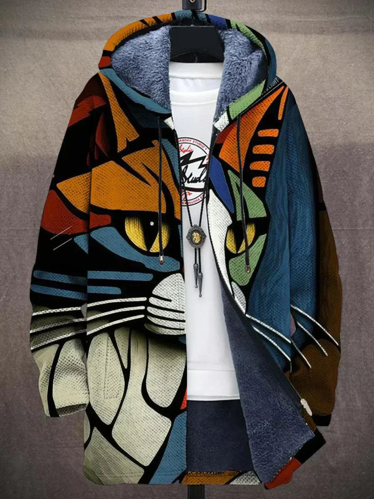 Jindalee™ | Luksuriøs Cardigan med kunstnerisk inspiration