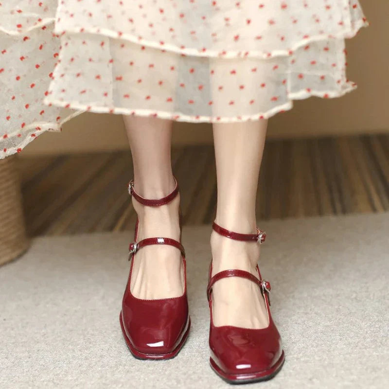 Elegante Ankelrem Mary Janes