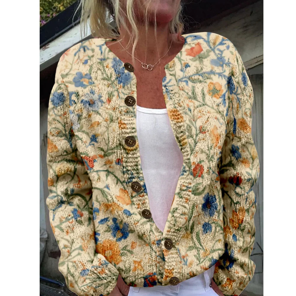 Ophelia | Chic vest med print