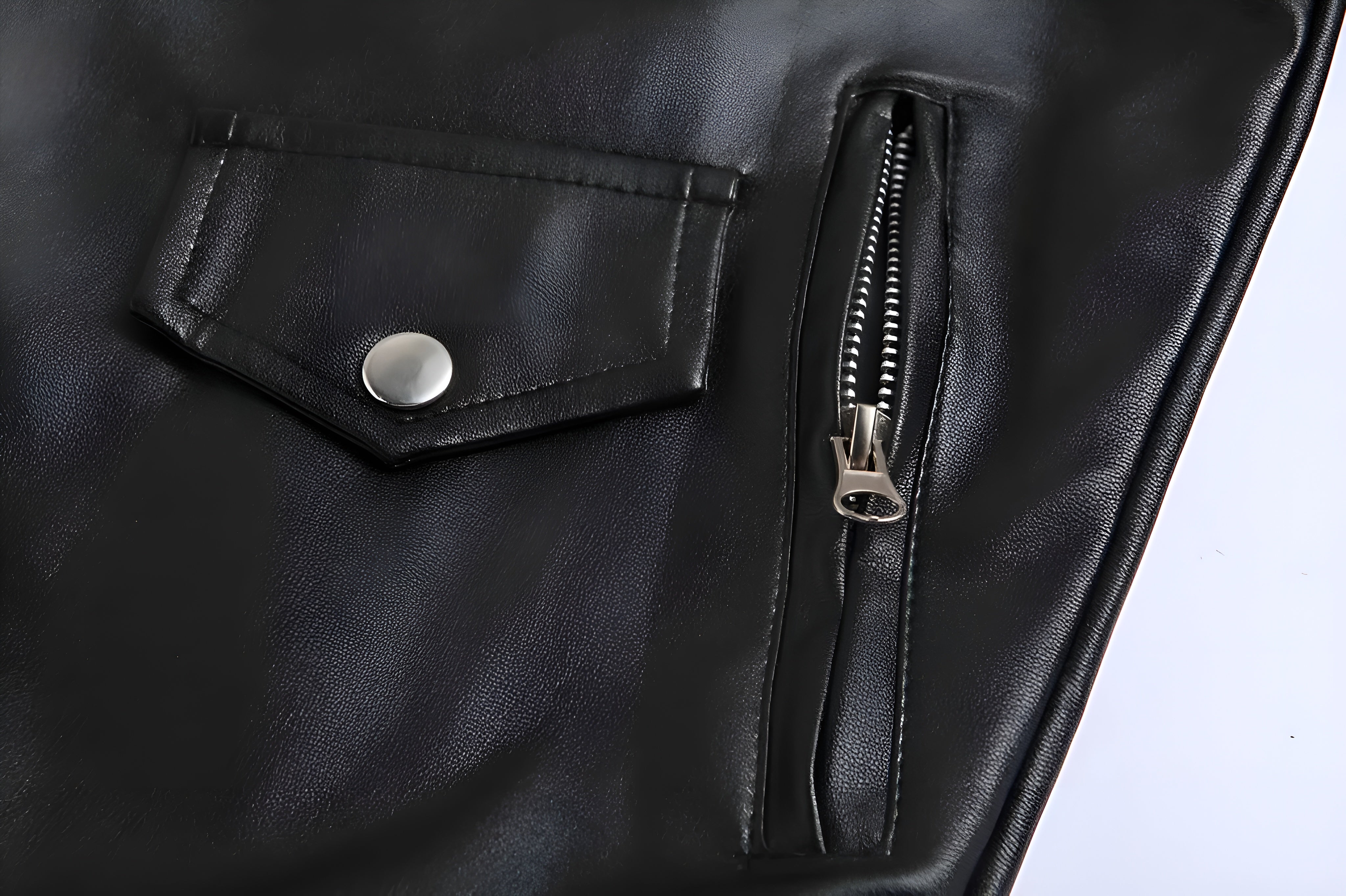 Halvor™ | Klassisk Biker Læderjakke