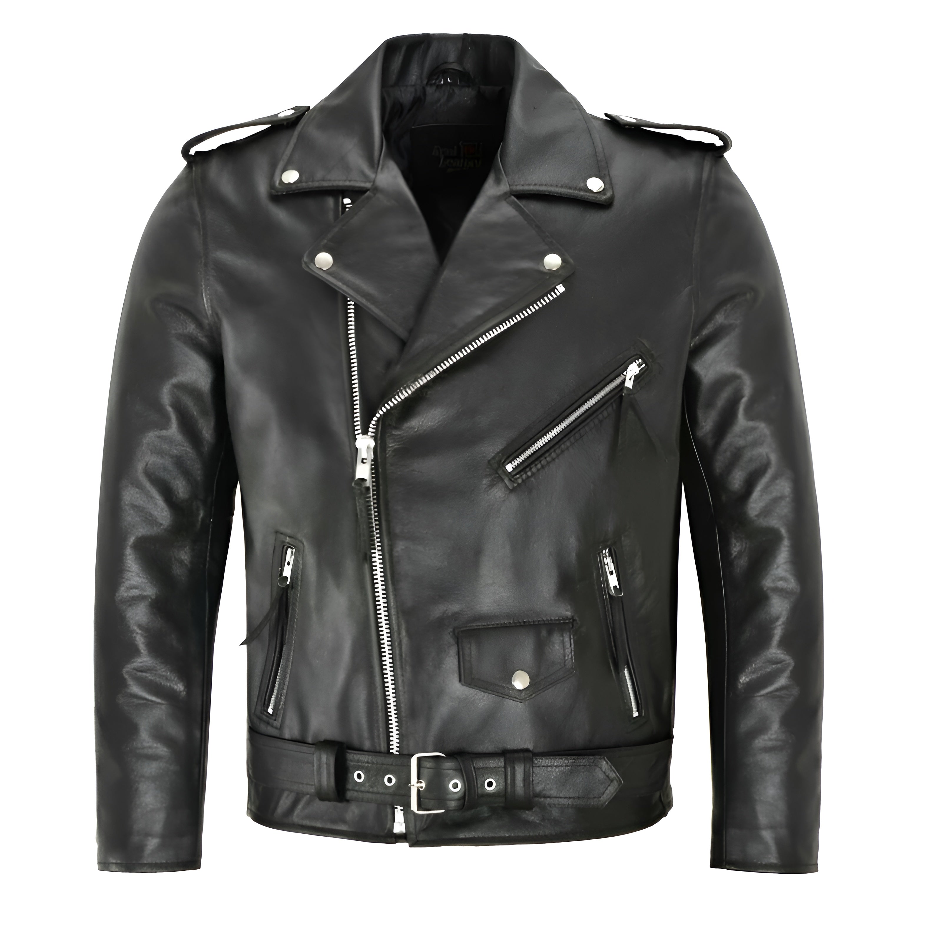Halvor™ | Klassisk Biker Læderjakke