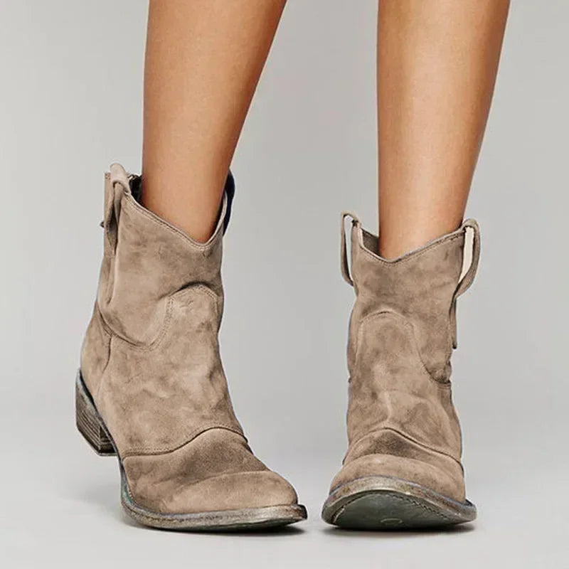Helga™ – Vintage western ankelstøvler