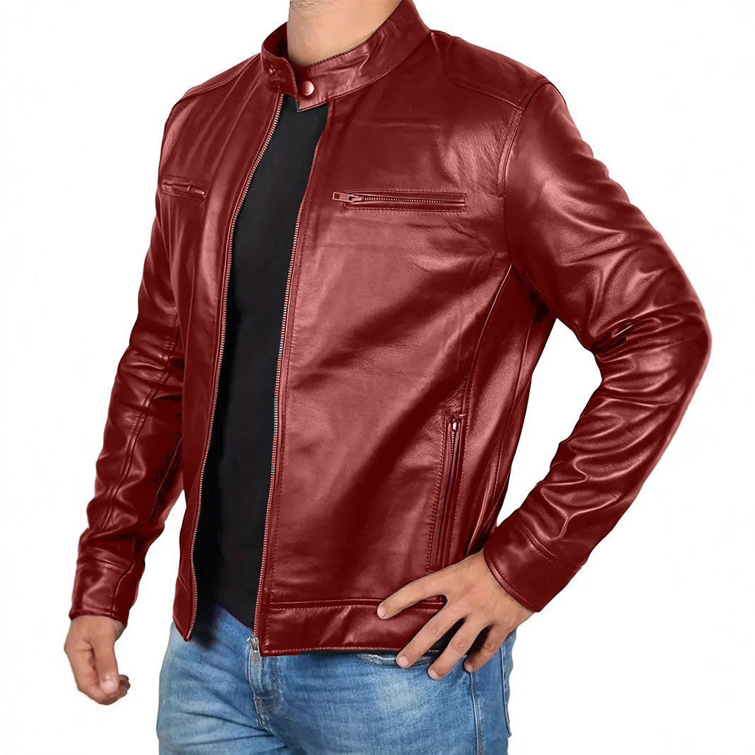 Jesper™ | Klassisk Biker Læderjakke