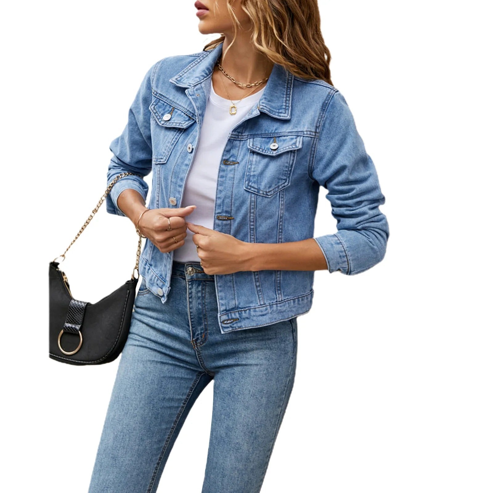 Gry™ | Stilfuld Casual Denimjakke