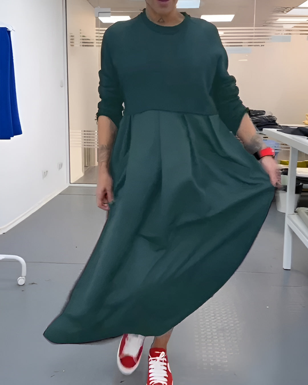 Laluna™ – Casual plisseret maxikjole