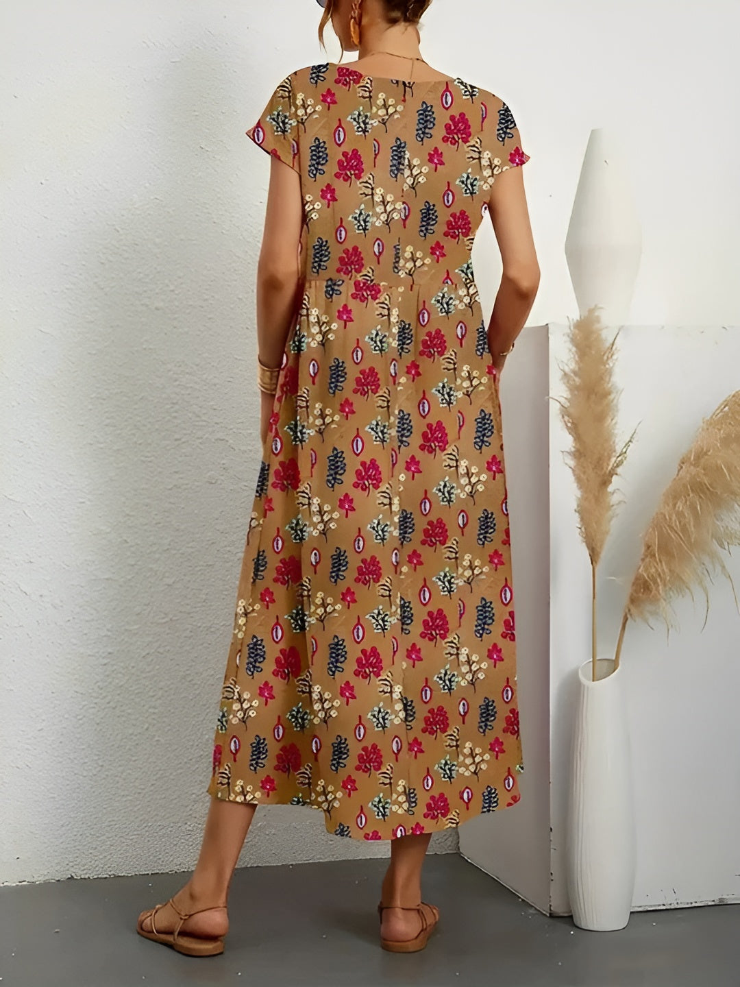 Mirjam™ – Let sommerkjole med blomsterprint