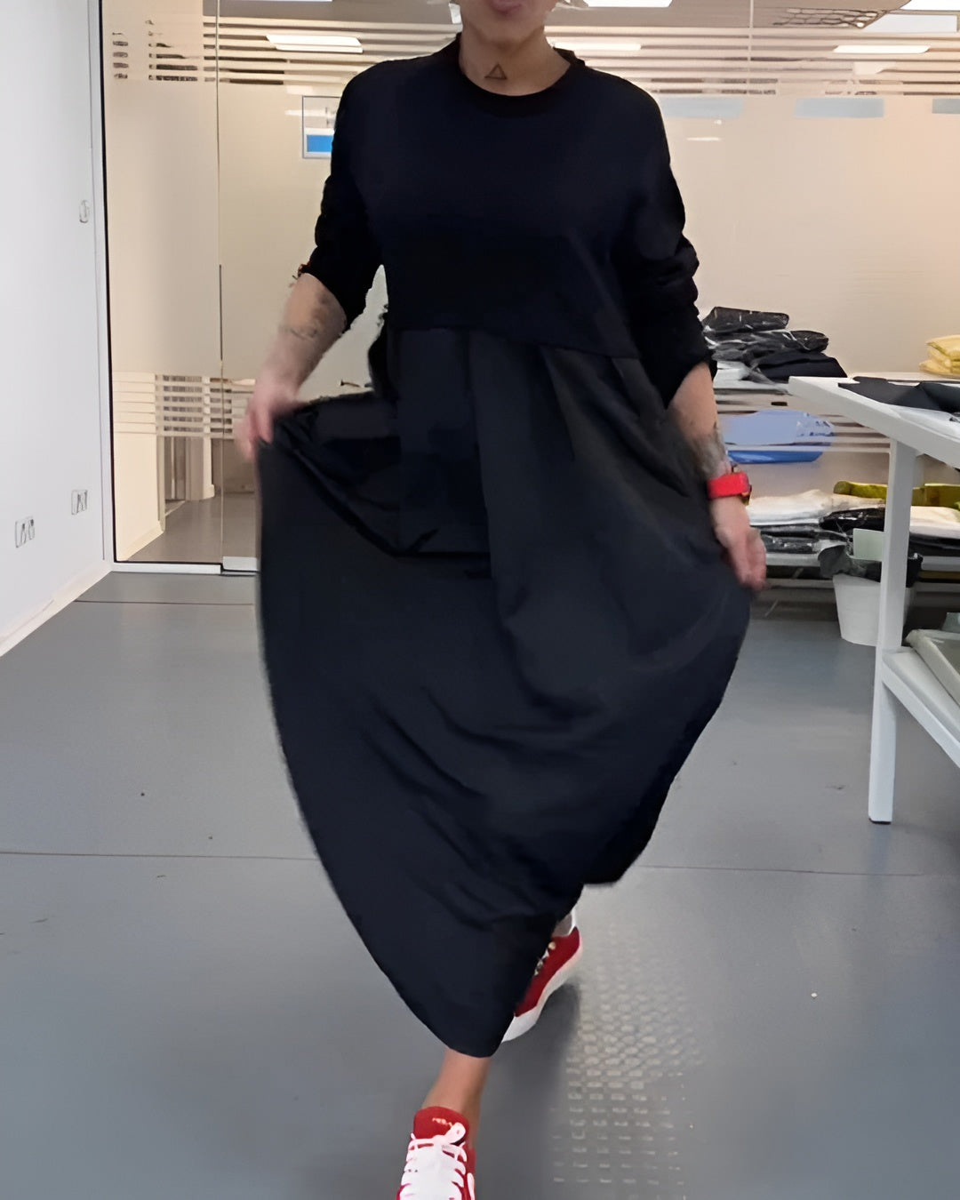 Laluna™ – Casual plisseret maxikjole
