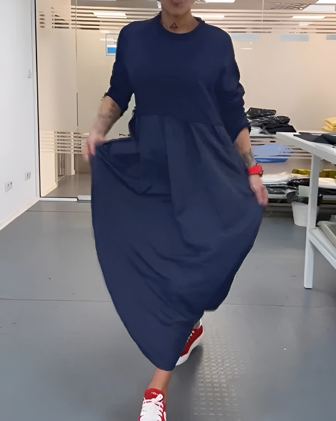 Laluna™ – Casual plisseret maxikjole