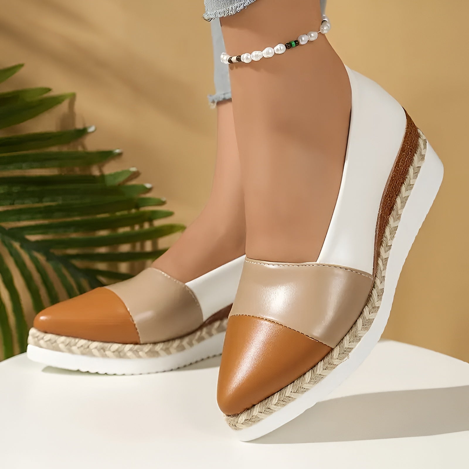 Cassie™ | Elegante Metallic Kile-Espadriller