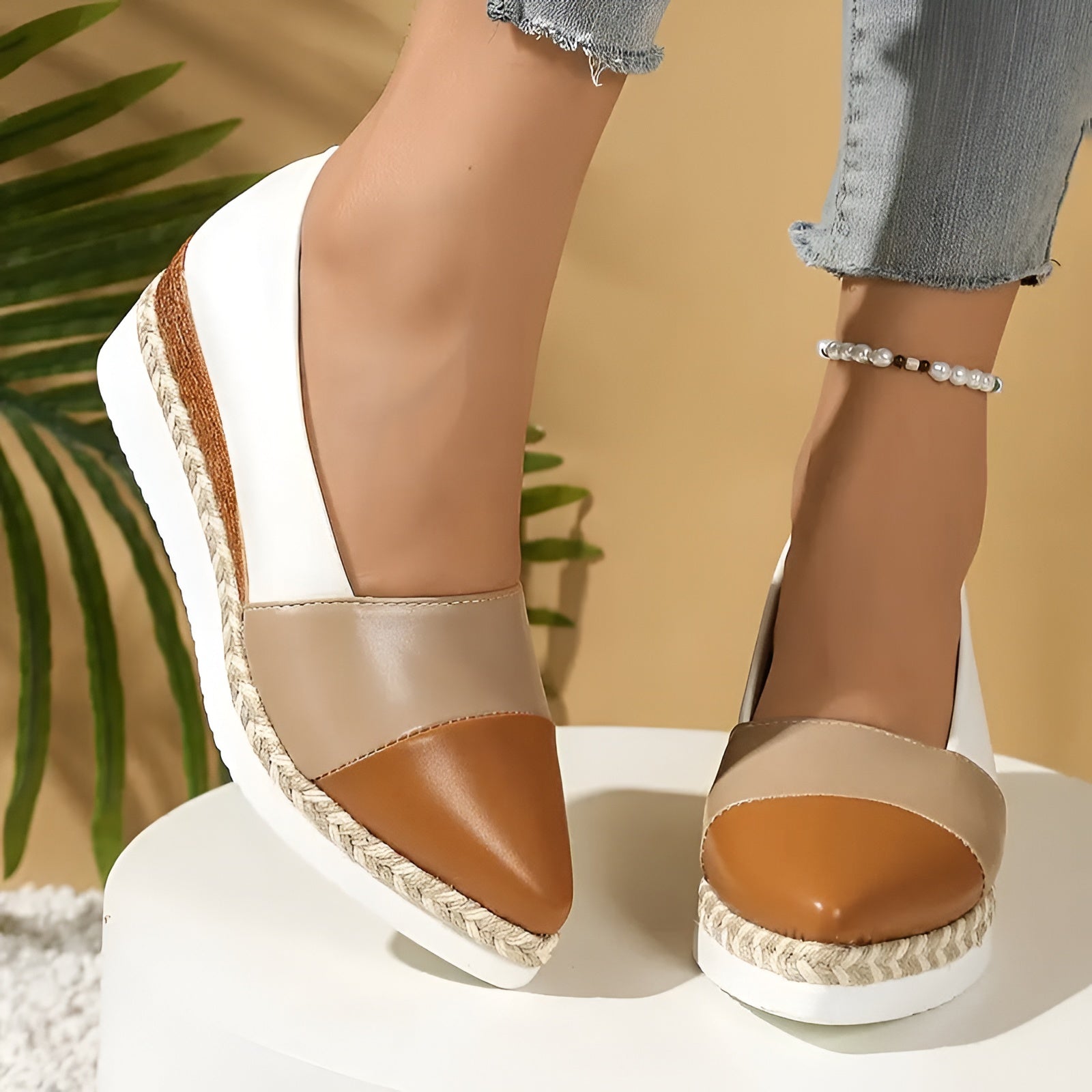 Cassie™ | Elegante Metallic Kile-Espadriller