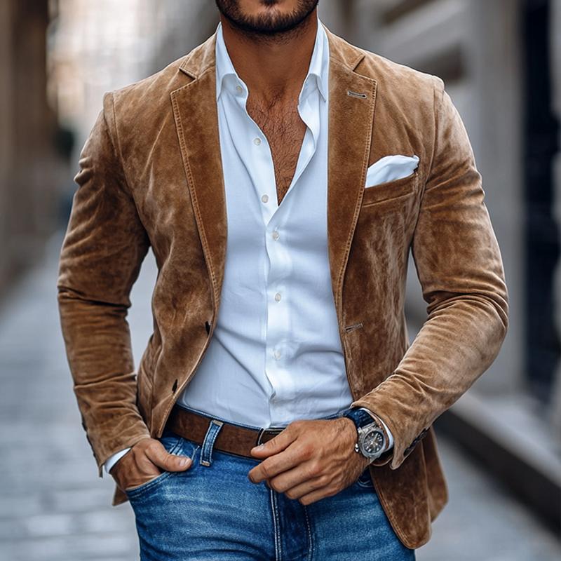 Rico™ | Klassisk Ruskindsblazer
