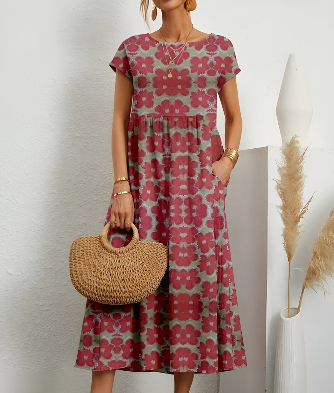 Mirjam™ – Let sommerkjole med blomsterprint
