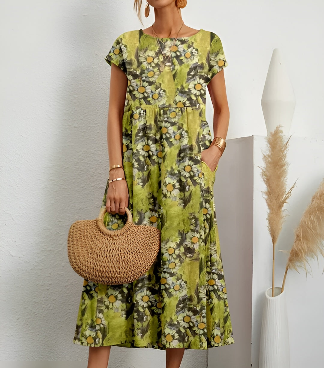 Mirjam™ – Let sommerkjole med blomsterprint