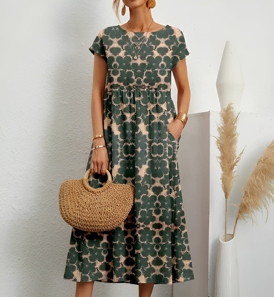 Mirjam™ – Let sommerkjole med blomsterprint